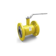 Кран шаровый Ду 32 Ру 40 фланц ГАЗ НП ЛД ст.20 (желтый)